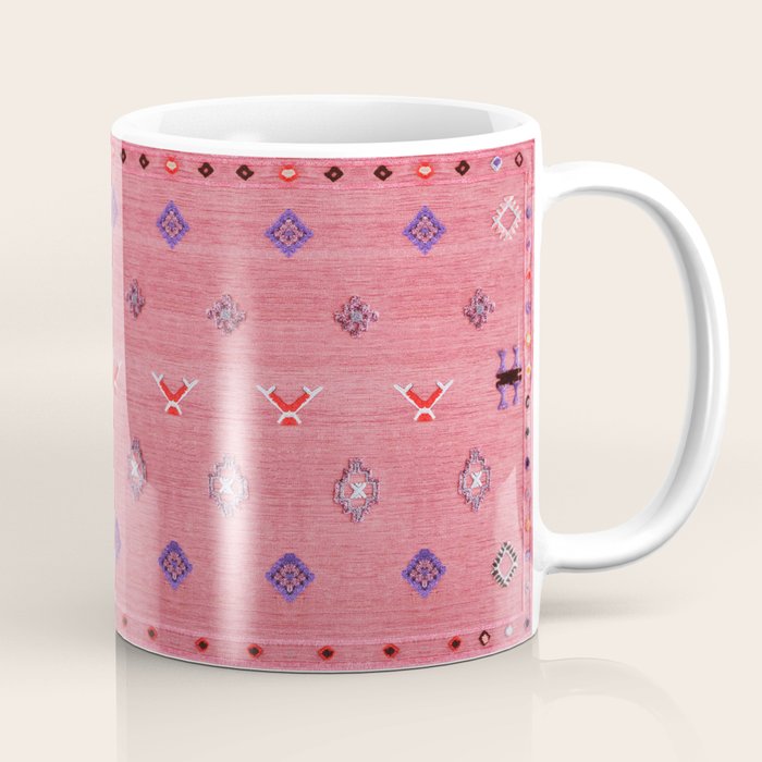 Lovely Pink Oriental Traditional Moroccan Handmade Printable Style  Coffee Mug Gallery Image 1