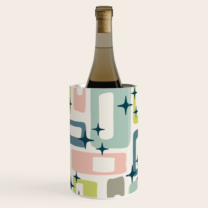 Mid Century Modern Abstract Pattern 236 Mid Mod Googie Wine Chiller Gallery Image 3
