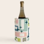 Mid Century Modern Abstract Pattern 236 Mid Mod Googie Wine Chiller Gallery Image 3