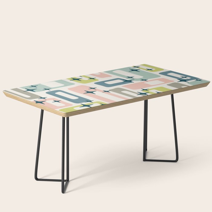Mid Century Modern Abstract Pattern 236 Mid Mod Googie Coffee Table Gallery Image 1