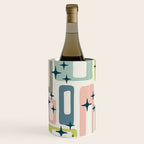 Mid Century Modern Abstract Pattern 236 Mid Mod Googie Wine Chiller Gallery Image 2