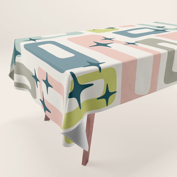 Mid Century Modern Abstract Pattern 236 Mid Mod Googie Tablecloth Gallery Image 1