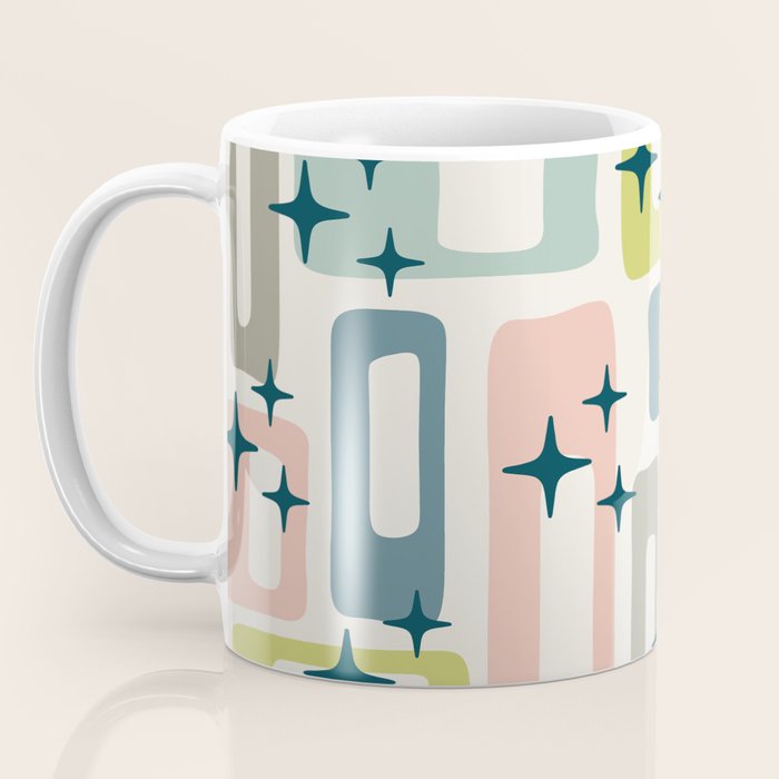 Mid Century Modern Abstract Pattern 236 Mid Mod Googie Coffee Mug Gallery Image 3