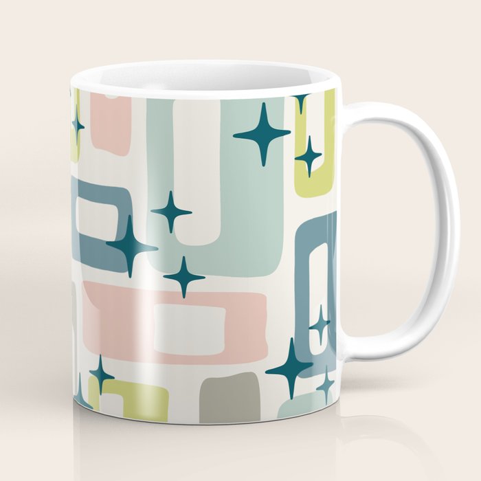 Mid Century Modern Abstract Pattern 236 Mid Mod Googie Coffee Mug Gallery Image 1