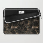 Maximalist Dark Moody Gothic Girl Flowers And Moths Laptop Sleeve Gallery Image 2