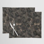 Maximalist Dark Moody Gothic Girl Flowers And Moths Placemat Gallery Image 1