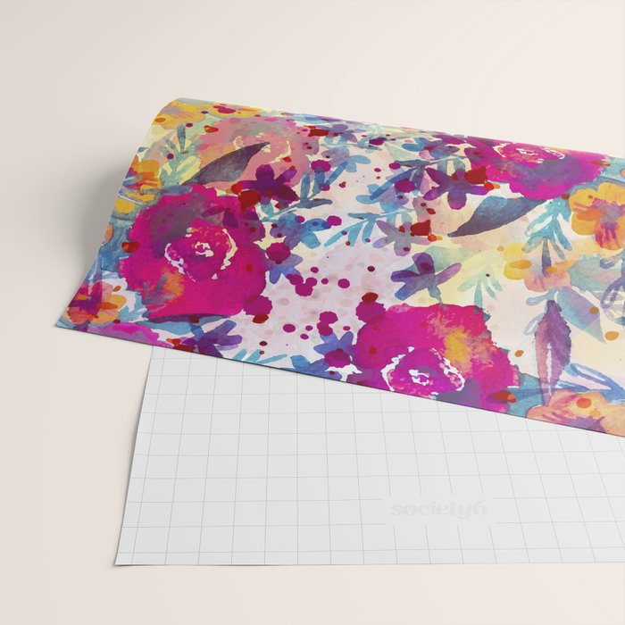 Watercolor flowers and plants 02 Wrapping Paper Gallery Image 2