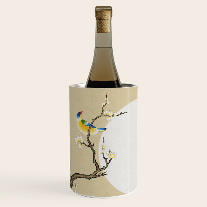 Plum blossoms, bird and the moon Type A (Minhwa: Korean traditional/folk art) Wine Chiller Gallery Image 1