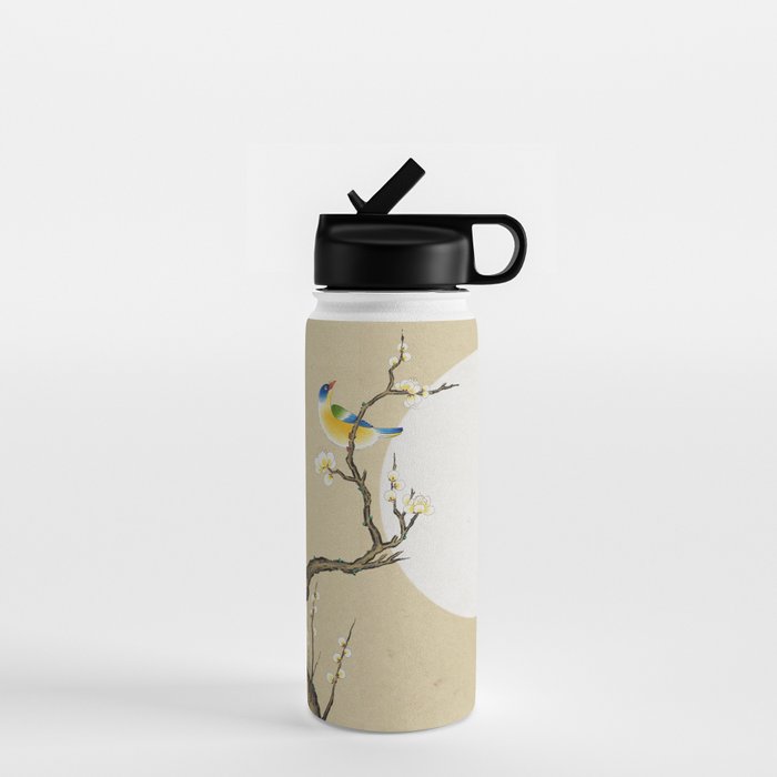 Plum blossoms, bird and the moon Type A (Minhwa: Korean traditional/folk art) Water Bottle Gallery Image 1
