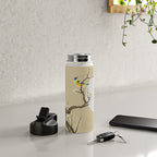 Plum blossoms, bird and the moon Type A (Minhwa: Korean traditional/folk art) Water Bottle Gallery Image 4