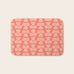 Retro Peach Blossoms Pattern Bath Mat Gallery Image 1