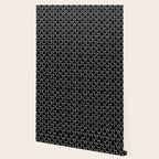 Black and white people crowd pattern Wallpaper Gallery Image 2