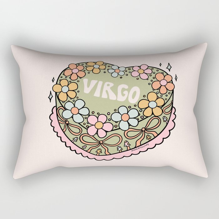 Virgo Heart Cake Rectangular Pillow Gallery Image 1