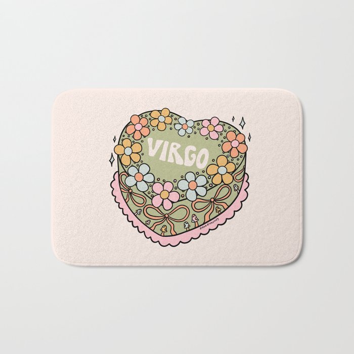 Virgo Heart Cake Bath Mat Gallery Image 1