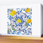 Summer,citrus,Mediterranean style,lemon fruit,simple pattern  Wall Mural Gallery Image 2