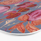 Garden Vegetables & Fresh Fruit in Grey & Rust Bath Mat Gallery Image 3