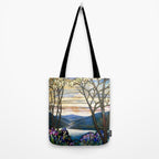 Louis Comfort Tiffany - Magnolias And Irises 1905 Tote Bag Gallery Image 2