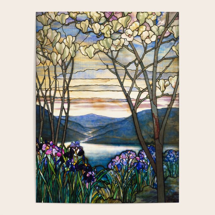 Louis Comfort Tiffany - Magnolias And Irises 1905 Poster Gallery Image 4