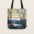 Louis Comfort Tiffany - Magnolias And Irises 1905 Tote Bag Gallery Image 1
