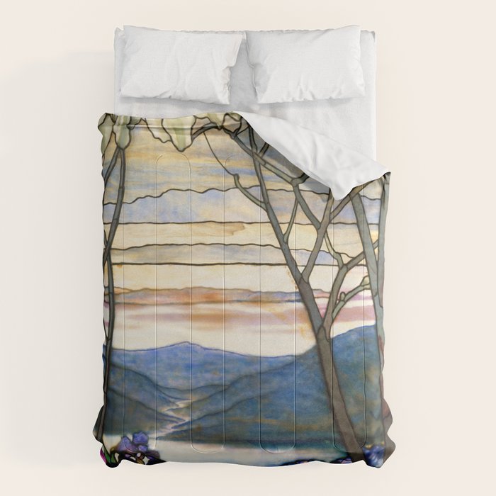 Louis Comfort Tiffany - Magnolias And Irises 1905 Comforter Gallery Image 6
