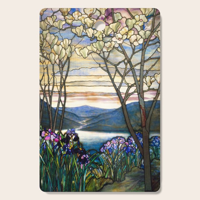 Louis Comfort Tiffany - Magnolias And Irises 1905 Cutting Board Gallery Image 1