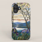 Louis Comfort Tiffany - Magnolias And Irises 1905 iPhone Case Gallery Image 1