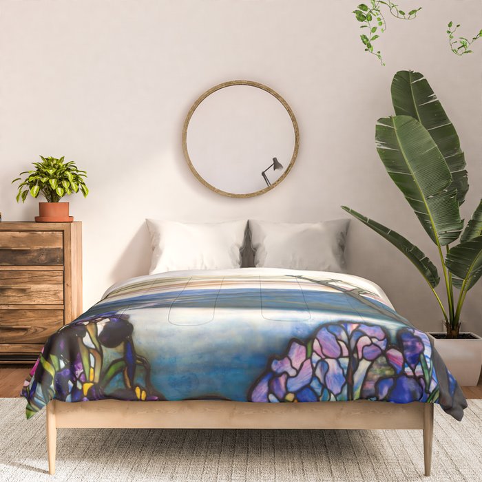 Louis Comfort Tiffany - Magnolias And Irises 1905 Comforter Gallery Image 3