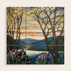 Louis Comfort Tiffany - Magnolias And Irises 1905 Wood Wall Art Gallery Image 1