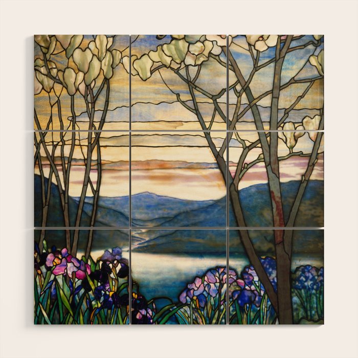Louis Comfort Tiffany - Magnolias And Irises 1905 Wood Wall Art Gallery Image 1