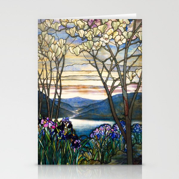 Louis Comfort Tiffany - Magnolias And Irises 1905 Stationery Card Gallery Image 1