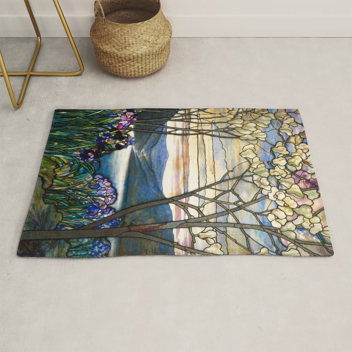 Louis Comfort Tiffany - Magnolias And Irises 1905 Rug Gallery Image 1