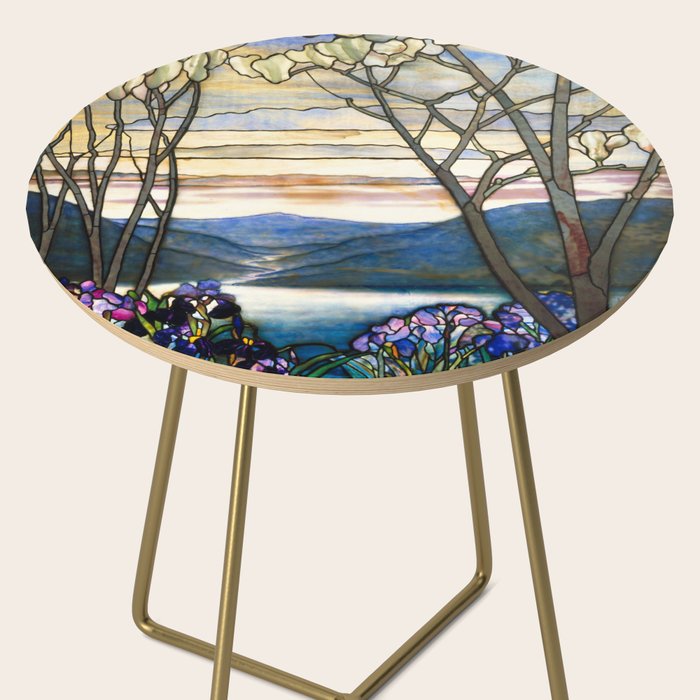 Louis Comfort Tiffany - Magnolias And Irises 1905 Side Table Gallery Image 2