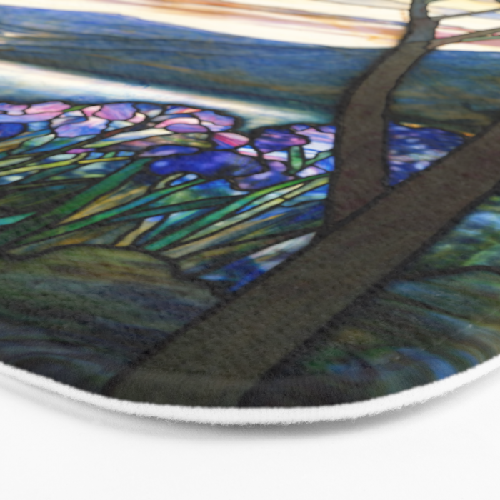 Louis Comfort Tiffany - Magnolias And Irises 1905 Bath Mat Gallery Image 3