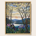 Louis Comfort Tiffany - Magnolias And Irises 1905 Serving Tray Gallery Image 1