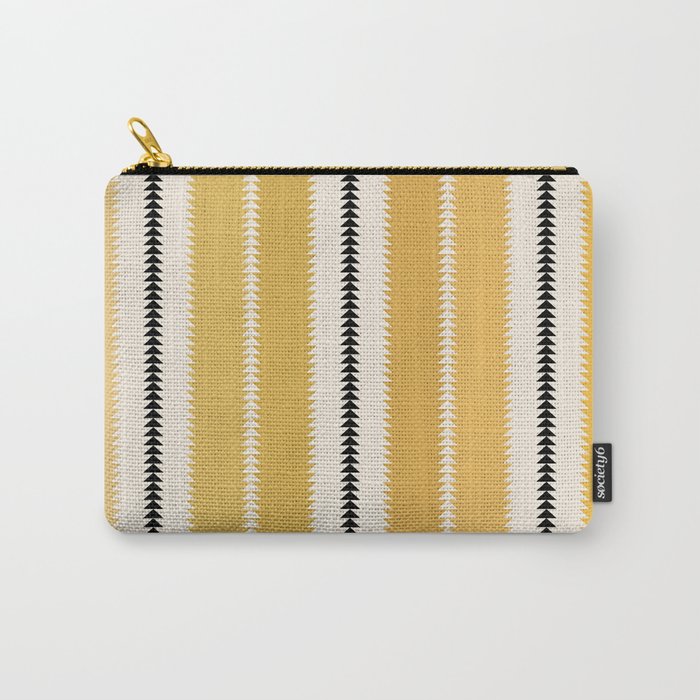Western Stripes V Golden Yellow Carry All Pouch Gallery Image 1