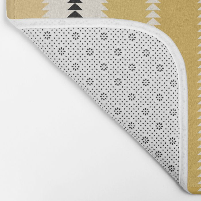 Western Stripes V Golden Yellow Bath Mat Gallery Image 2