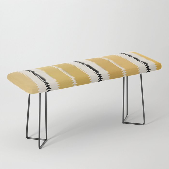 Western Stripes V Golden Yellow Bench Gallery Image 1