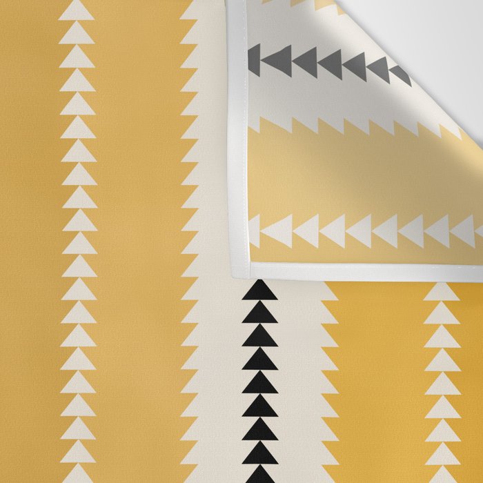 Western Stripes V Golden Yellow Wall Tapestry Gallery Image 3