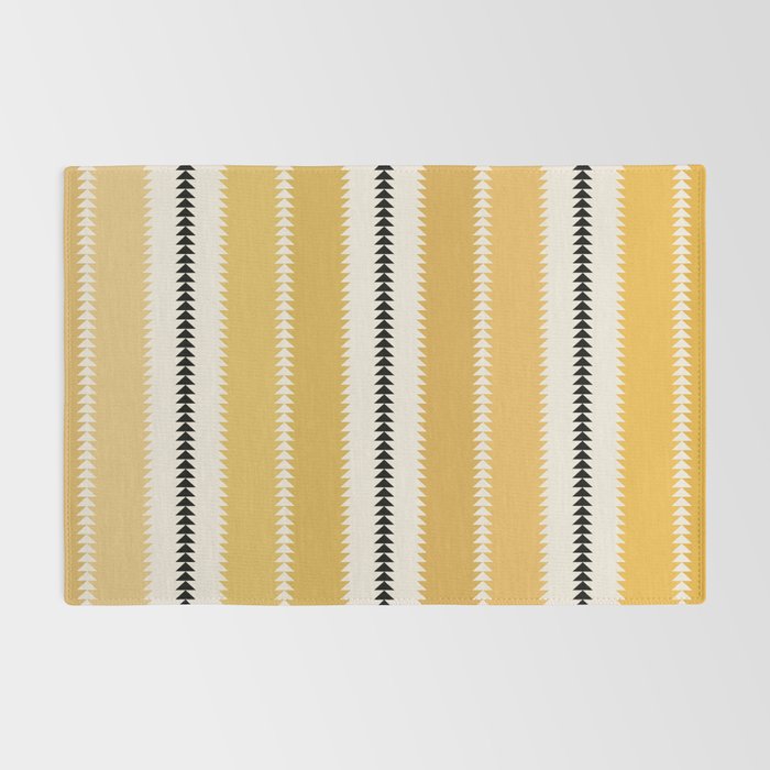 Western Stripes V Golden Yellow Rug Gallery Image 2