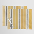 Western Stripes V Golden Yellow Placemat Gallery Image 1