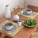 Western Stripes V Golden Yellow Placemat Gallery Image 2