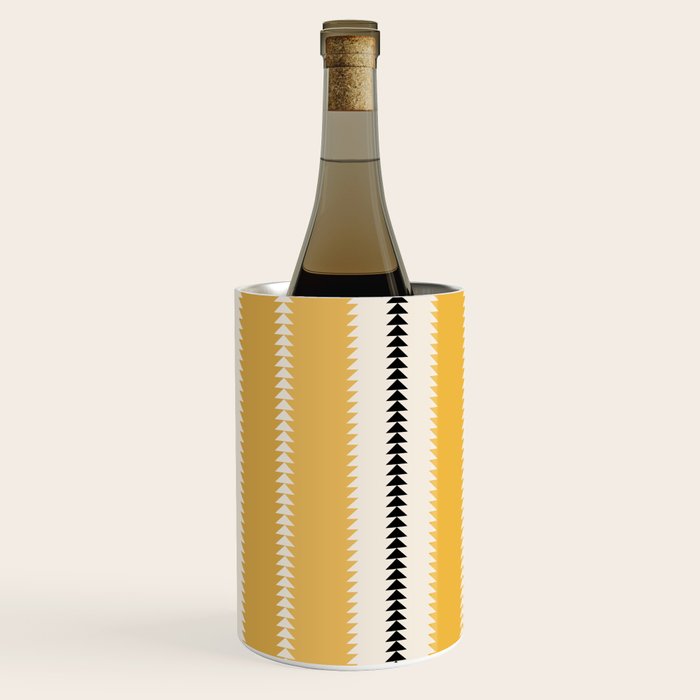 Western Stripes V Golden Yellow Wine Chiller Gallery Image 3