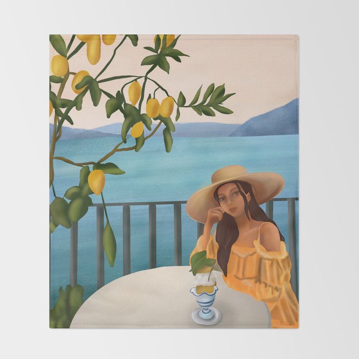 Golden Hour Serenity Throw Blanket Gallery Image 2