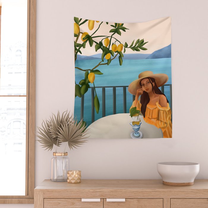 Golden Hour Serenity Wall Tapestry Gallery Image 2
