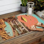 Cosmic UFO Pool Party Outdoor Rug Gallery Image 2