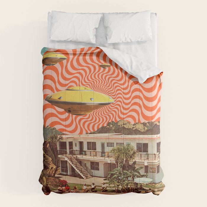 Cosmic UFO Pool Party Comforter Gallery Image 6