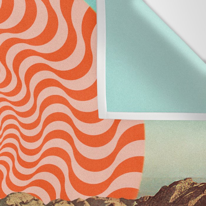 Cosmic UFO Pool Party Wall Tapestry Gallery Image 3