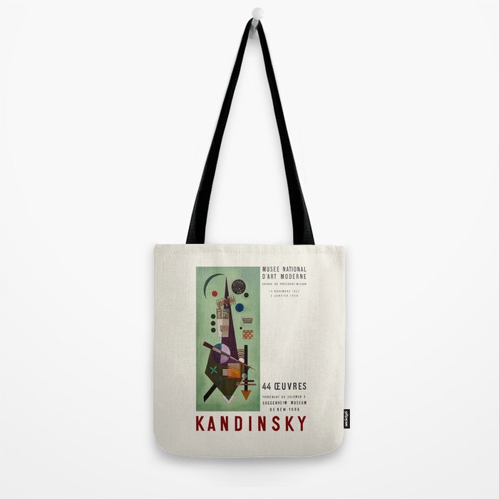 Wassily Kandinsky Vintage Exhibition poster, 1957 Tote Bag Gallery Image 2