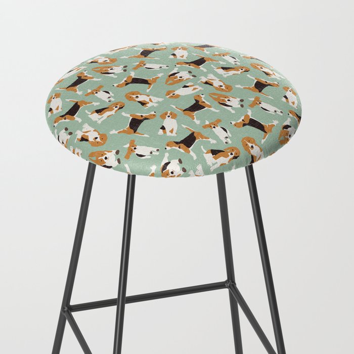 beagle scatter mint Stool Gallery Image 2