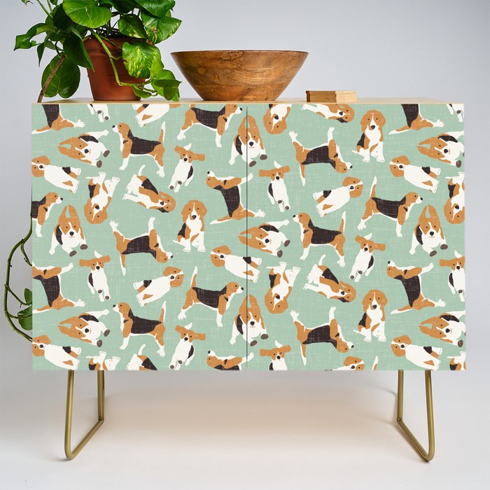 beagle scatter mint Credenza Gallery Image 1